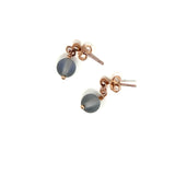 Rose gold opalite studs