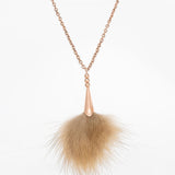 Marten Copper Pom Necklace