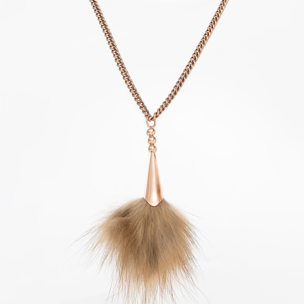 Marten Copper Pom Necklace