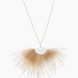 Marten Silver Fan Necklace