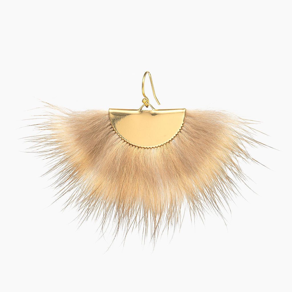 Marten Gold Fan Earrings