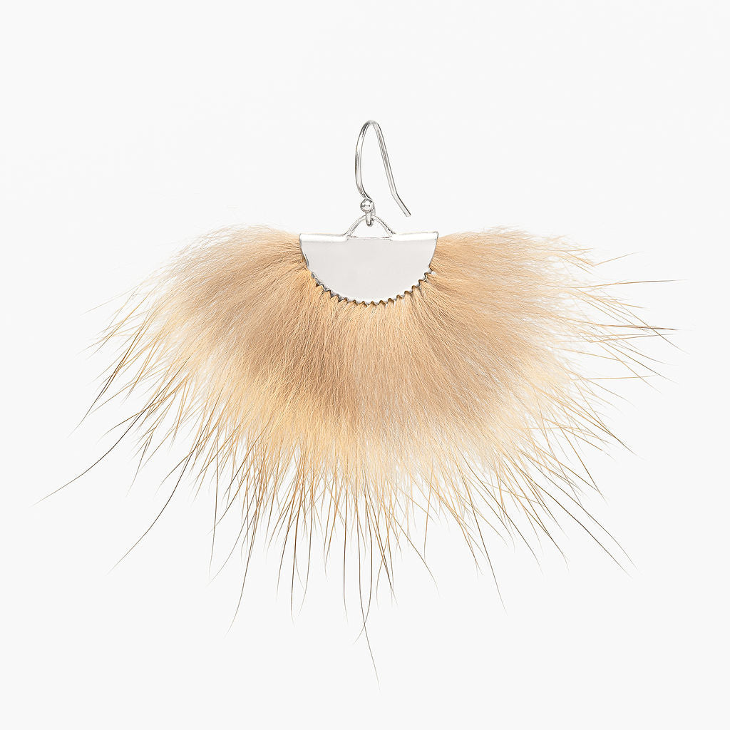 Marten Silver Fan Earrings